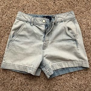 High-Waisted Light Wash Gap Jean Shorts